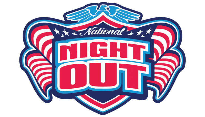 National Night Out red, white, and blue logo
